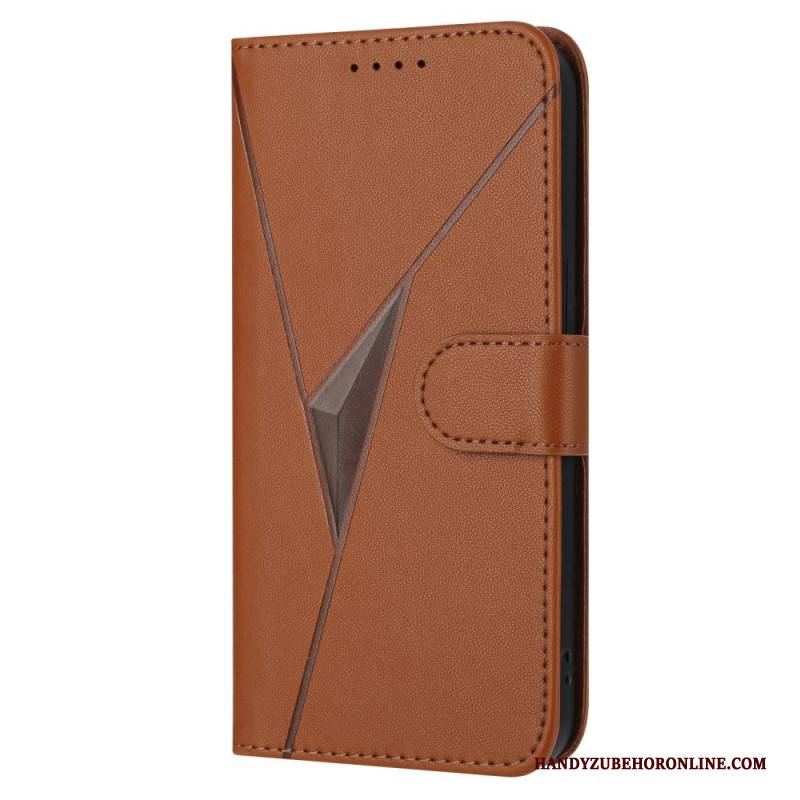 Lederhüllen Samsung Galaxy S25 5g Edge Handyhülle Dreiecksmuster