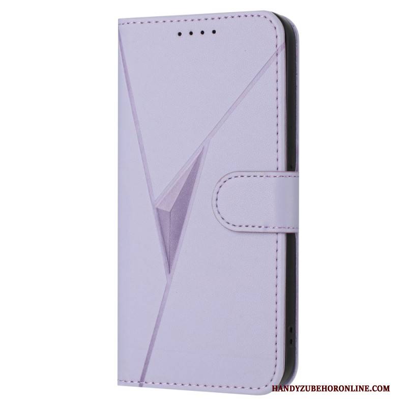 Lederhüllen Samsung Galaxy S25 5g Edge Handyhülle Dreiecksmuster