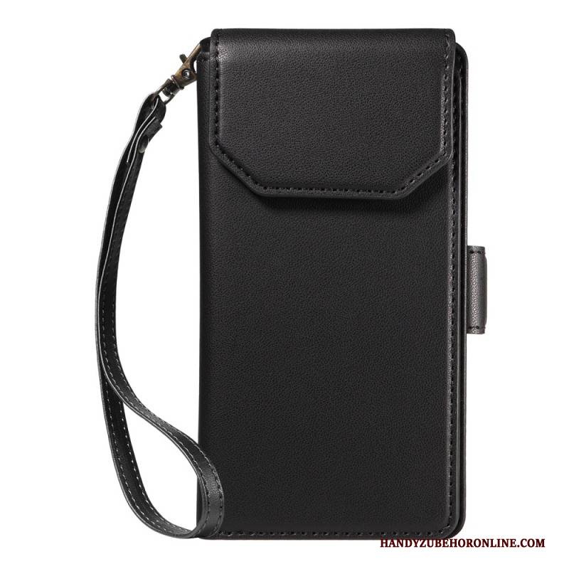 Lederhüllen Samsung Galaxy S25 5g Edge Handyhülle Kartenhalter Und Handschlaufe