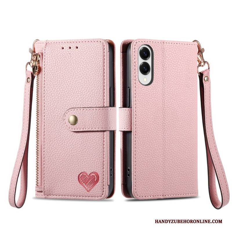 Lederhüllen Samsung Galaxy S25 5g Edge Handyhülle Rfid-herzdesign