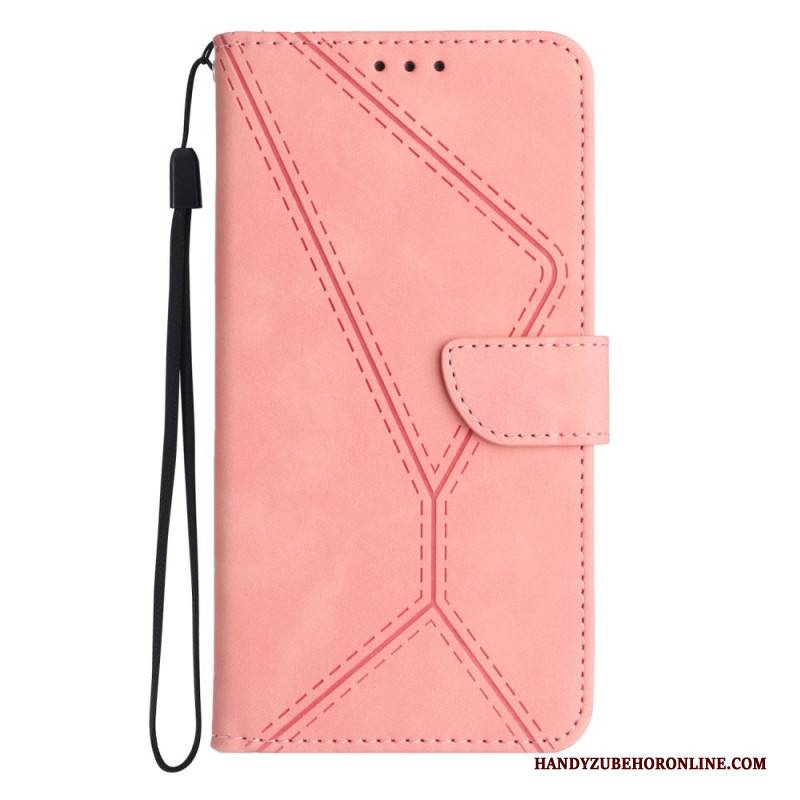 Lederhüllen Samsung Galaxy S25 5g Edge Handyhülle Streifenmuster