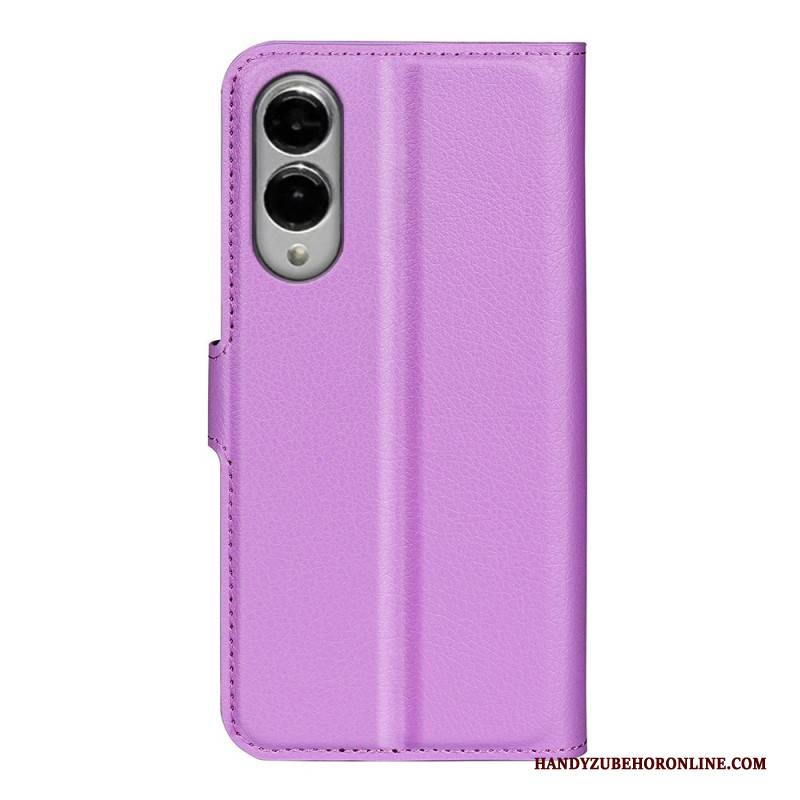 Lederhüllen Samsung Galaxy S25 5g Edge Kunstleder In Litschi