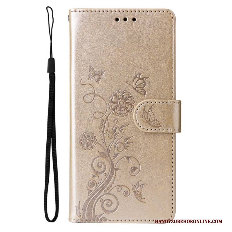 Lederhüllen Samsung Galaxy S25 5g Handyhülle Kleine Blumen