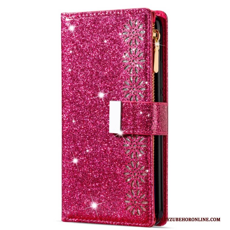 Lederhüllen Samsung Galaxy S25 5g Handyhülle Pailletten-geldbörse
