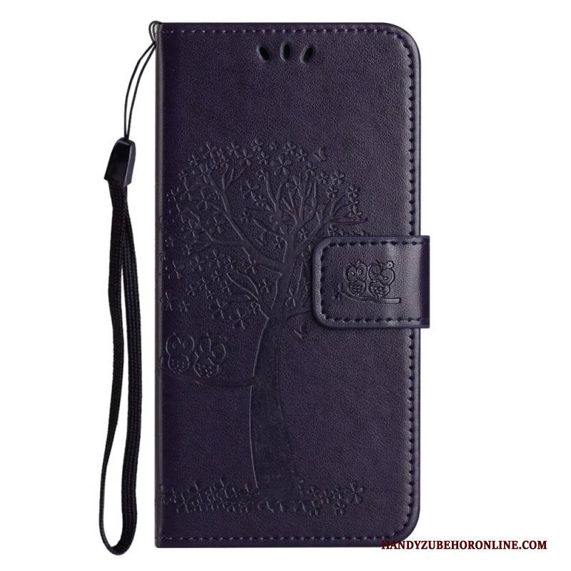 Lederhüllen Samsung Galaxy S25 Fe Baum Und Eulen