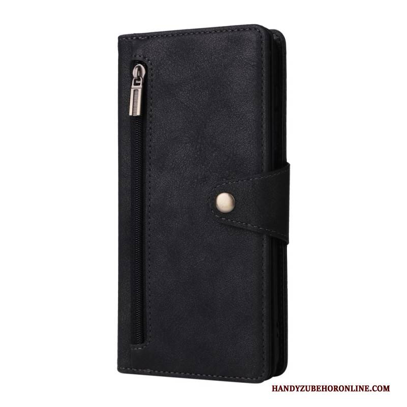 Lederhüllen Samsung Galaxy S25 Fe Geldbörse Mit Reißverschluss