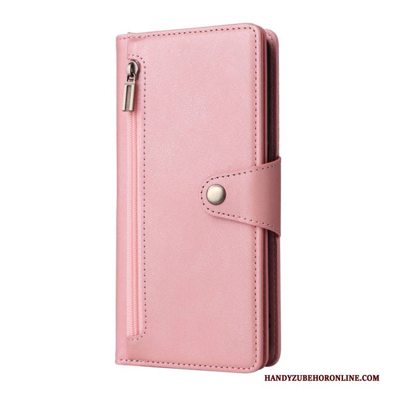 Lederhüllen Samsung Galaxy S25 Fe Geldbörse Mit Reißverschluss