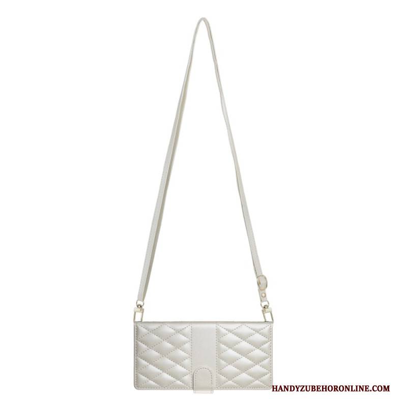 Lederhüllen Samsung Galaxy S25 Fe Gesteppte Geldbörse Mit Riemen