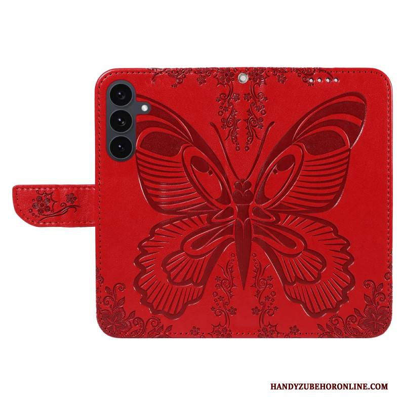 Lederhüllen Samsung Galaxy S25 Fe Grafischer Schmetterling