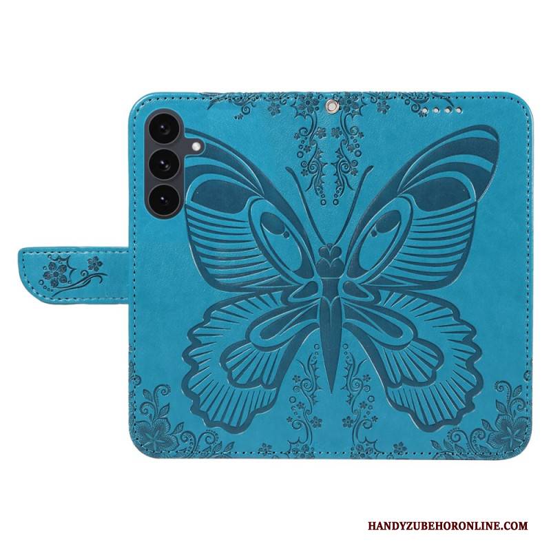 Lederhüllen Samsung Galaxy S25 Fe Grafischer Schmetterling