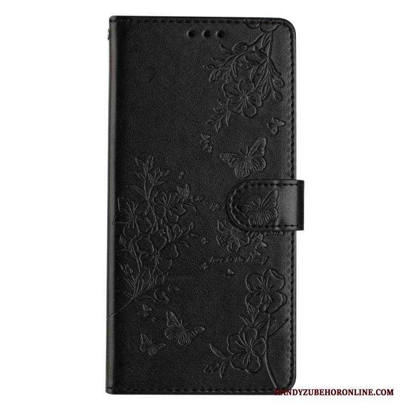 Lederhüllen Samsung Galaxy S25 Fe Handyhülle Ambiance Floral