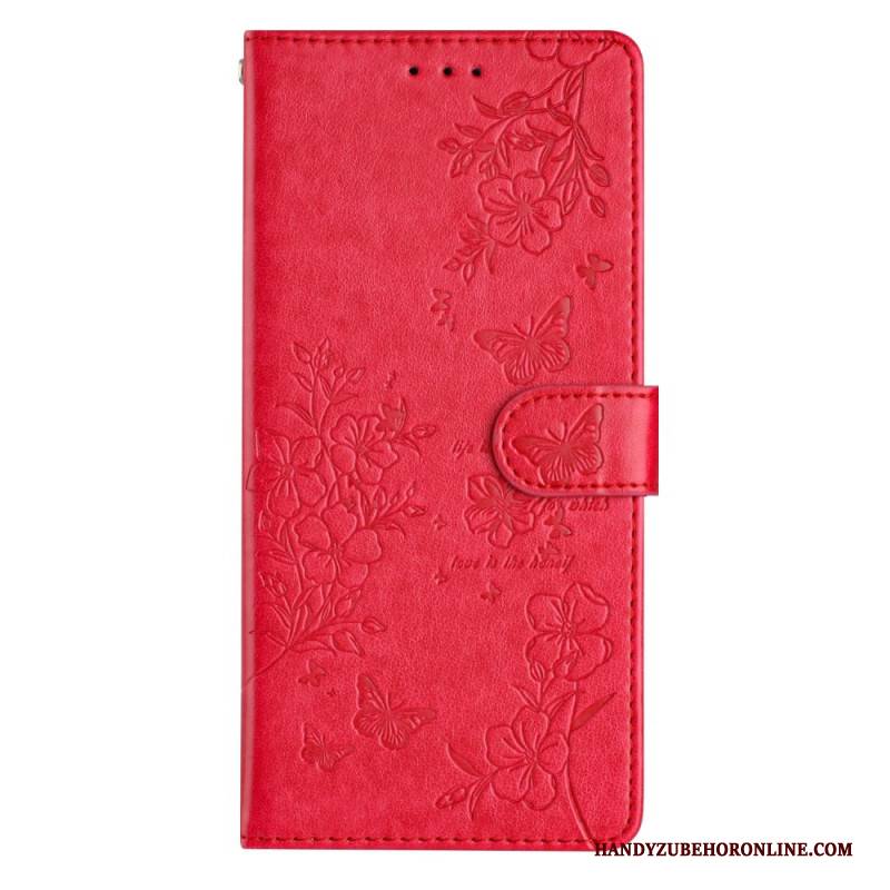 Lederhüllen Samsung Galaxy S25 Fe Handyhülle Ambiance Floral