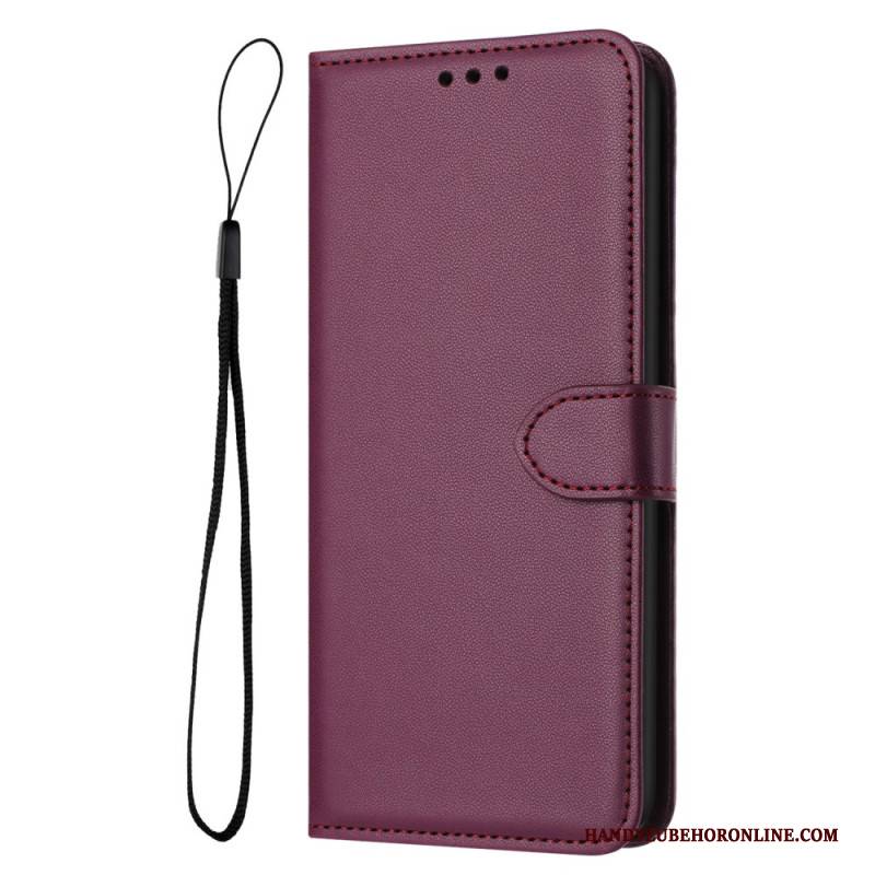 Lederhüllen Samsung Galaxy S25 Fe Handyhülle Glattes Kunstleder