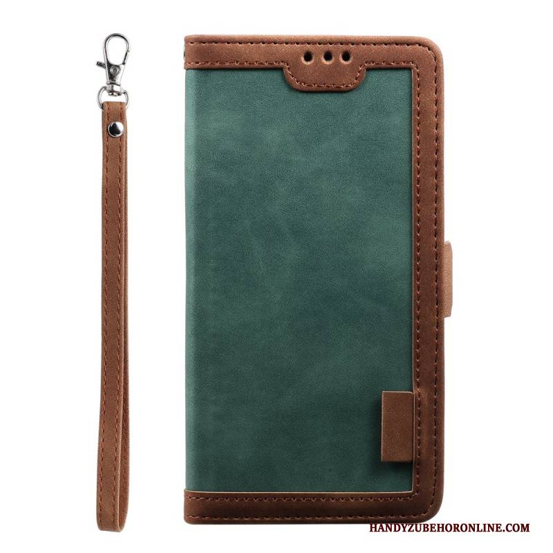 Lederhüllen Samsung Galaxy S25 Fe Handyhülle Rfid-geldbörse Mit Riemen