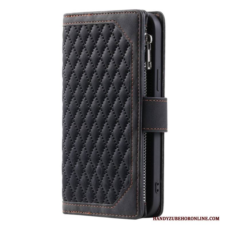 Lederhüllen Samsung Galaxy S25 Plus 5g Gesteppte Geldbörse