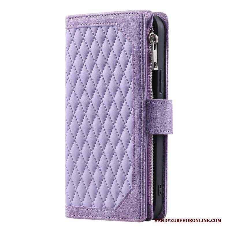 Lederhüllen Samsung Galaxy S25 Plus 5g Gesteppte Geldbörse