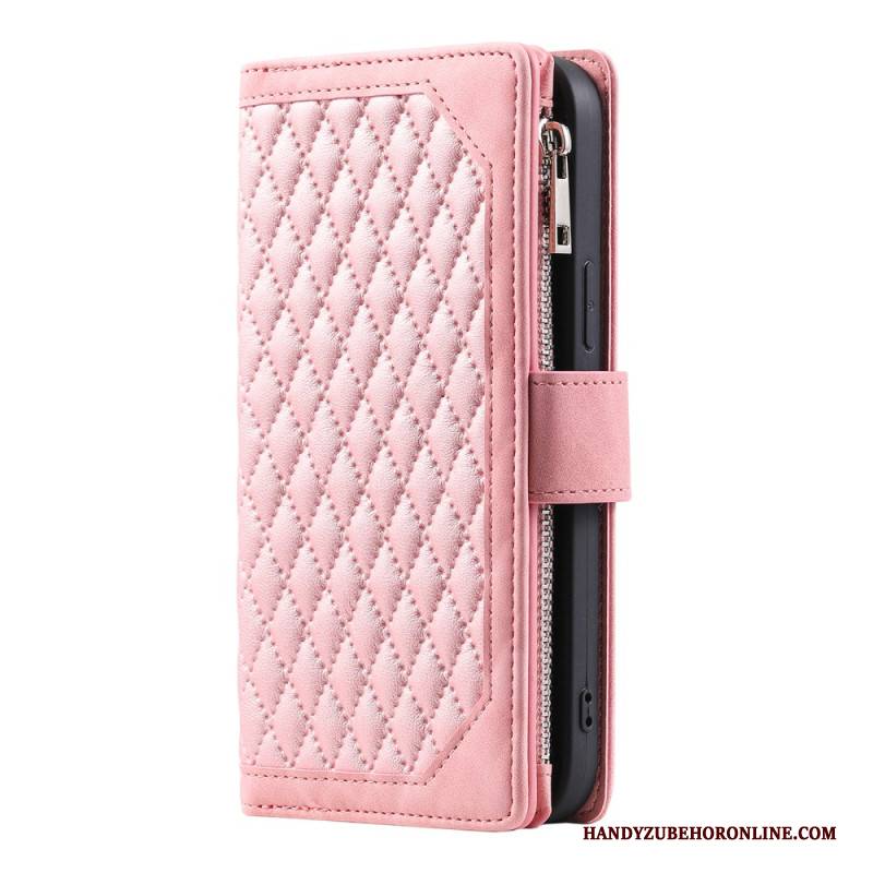 Lederhüllen Samsung Galaxy S25 Plus 5g Gesteppte Geldbörse