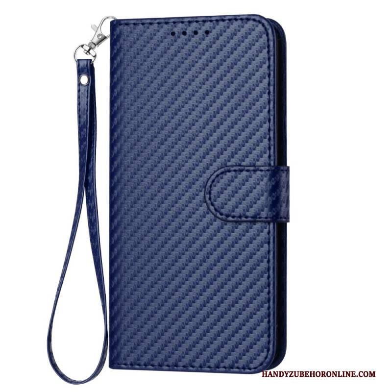 Lederhüllen Samsung Galaxy S25 Plus 5g Handyhülle Carbonfaser Mit Riemen