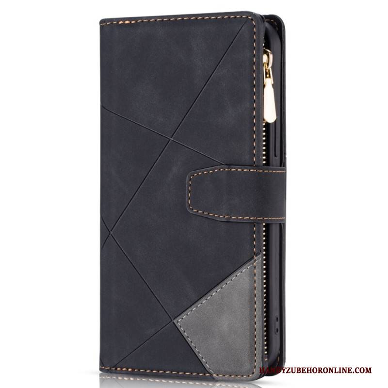 Lederhüllen Samsung Galaxy S25 Plus 5g Handyhülle Geldbörse Mit Geometrischem Muster