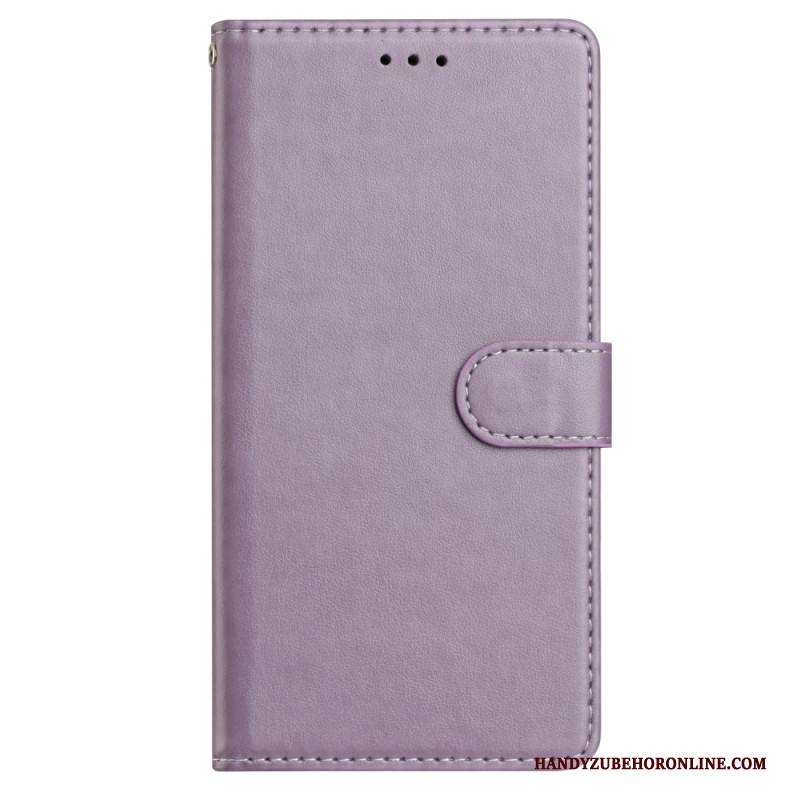 Lederhüllen Samsung Galaxy S25 Plus 5g Schlichtes Kunstleder Mit Riemen