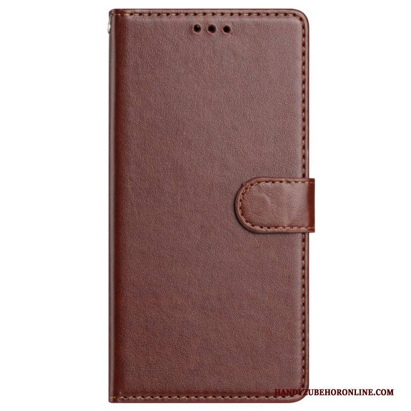 Lederhüllen Samsung Galaxy S25 Plus 5g Schlichtes Kunstleder Mit Riemen