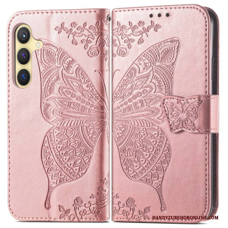 Lederhüllen Samsung Galaxy S25 Plus 5g Schmetterling Spitze