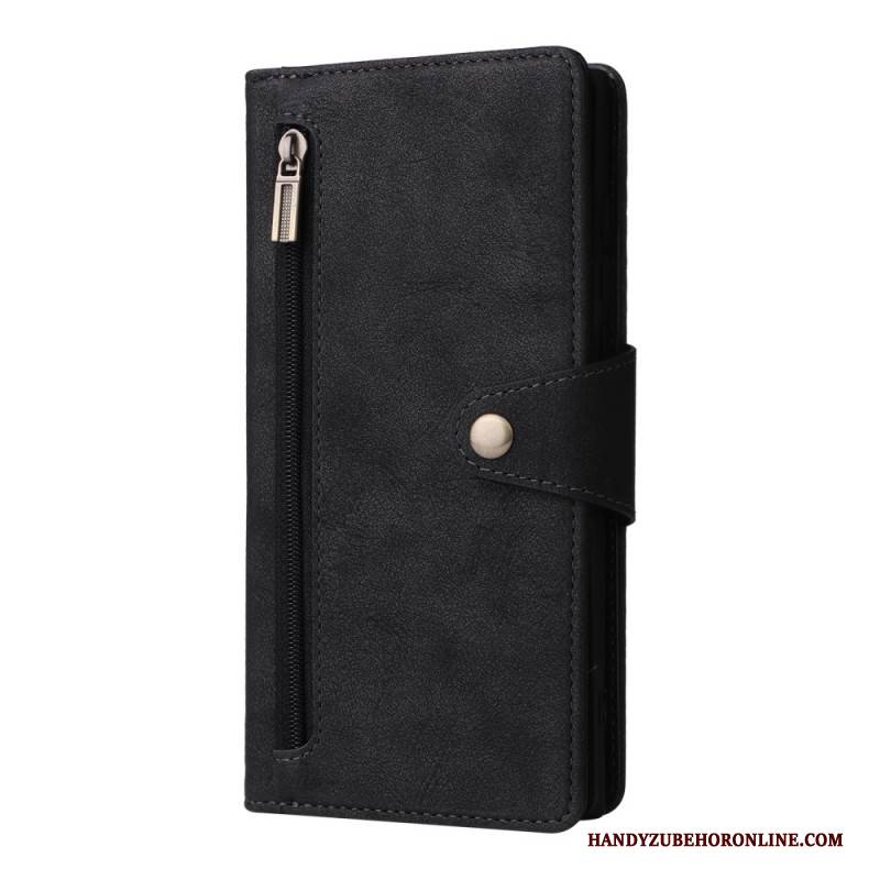 Lederhüllen Samsung Galaxy S25 Ultra 5g Handyhülle Geldbörse In Wildlederoptik Mit Riemen