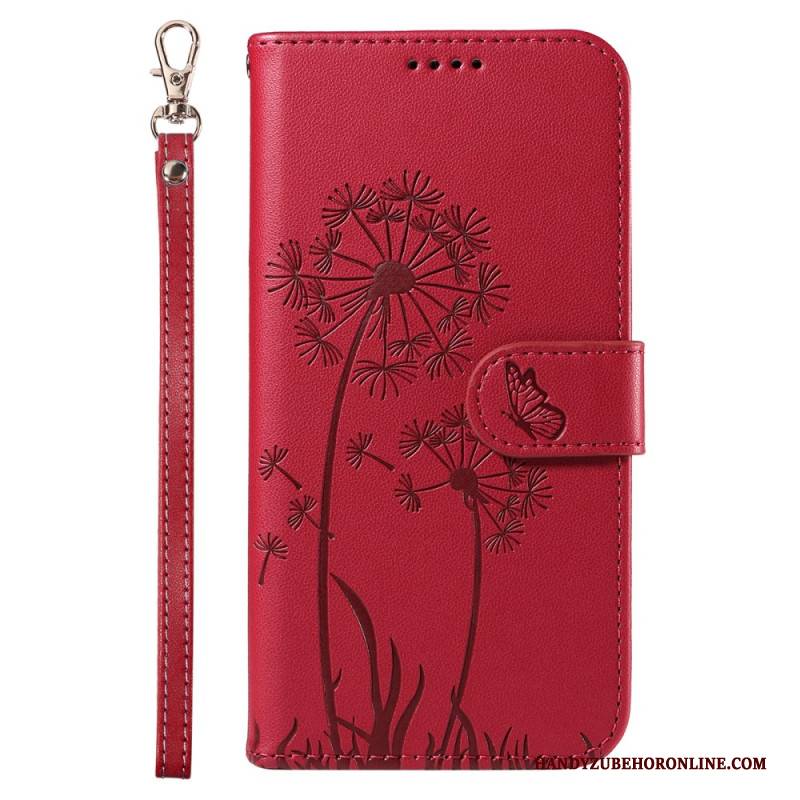 Lederhüllen Samsung Galaxy S25 Ultra 5g Handyhülle Löwenzahn-riemen