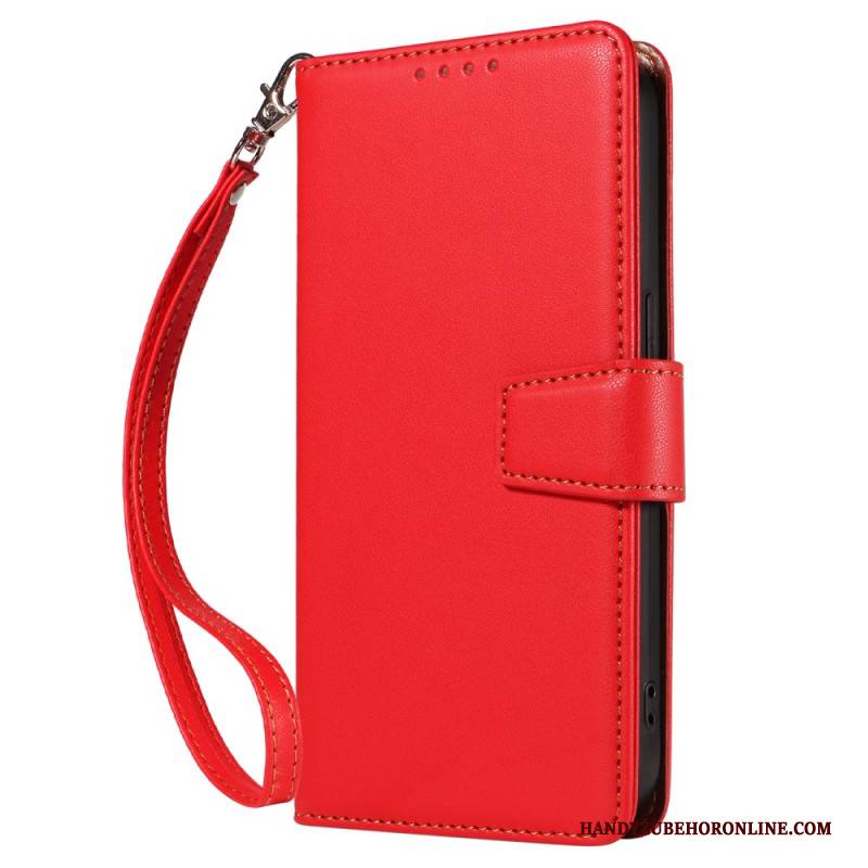 Lederhüllen Samsung Galaxy S25 Ultra 5g Handyhülle Rfid-geldbörse Aus Leder Mit Riemen