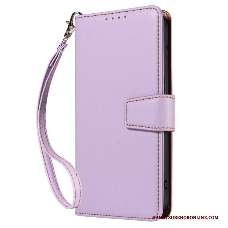 Lederhüllen Samsung Galaxy S25 Ultra 5g Handyhülle Rfid-geldbörse Aus Leder Mit Riemen