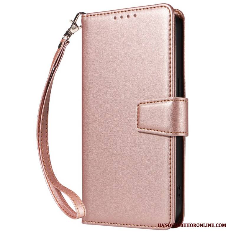 Lederhüllen Samsung Galaxy S25 Ultra 5g Handyhülle Rfid-geldbörse Aus Leder Mit Riemen