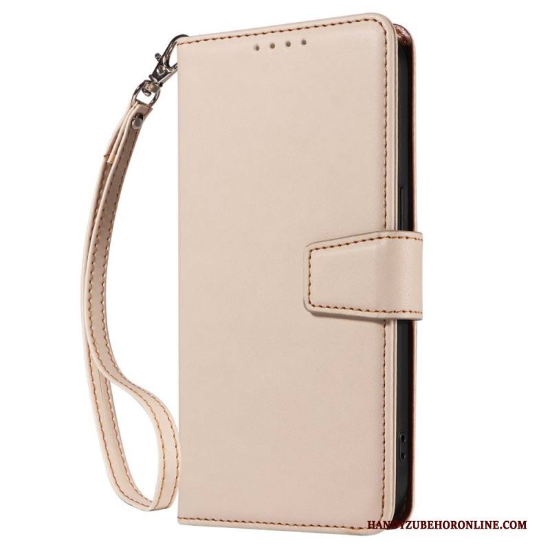 Lederhüllen Samsung Galaxy S25 Ultra 5g Handyhülle Rfid-geldbörse Aus Leder Mit Riemen