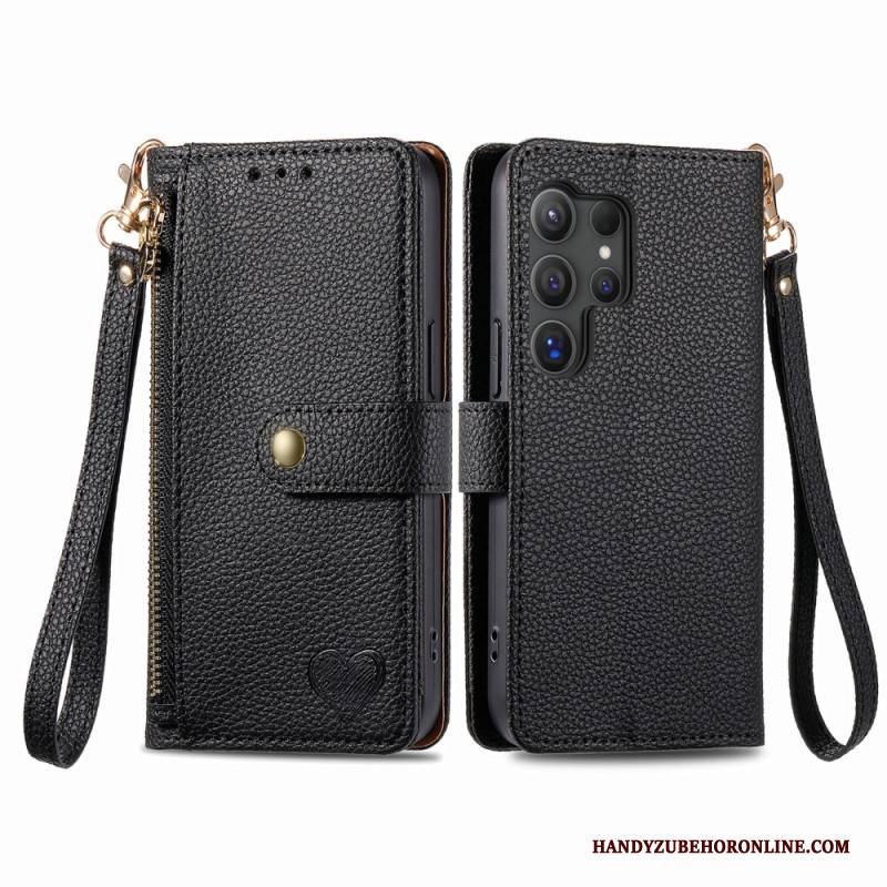 Lederhüllen Samsung Galaxy S25 Ultra 5g Herz