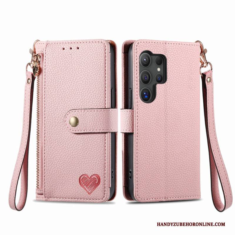 Lederhüllen Samsung Galaxy S25 Ultra 5g Herz