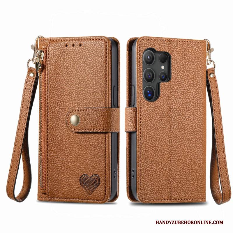 Lederhüllen Samsung Galaxy S25 Ultra 5g Herz