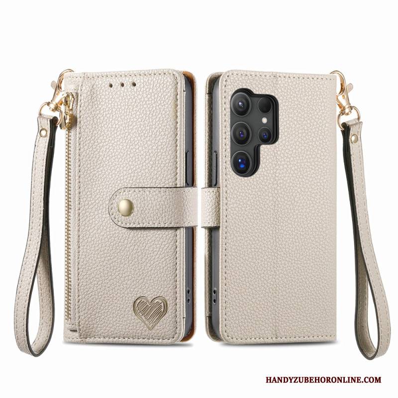 Lederhüllen Samsung Galaxy S25 Ultra 5g Herz