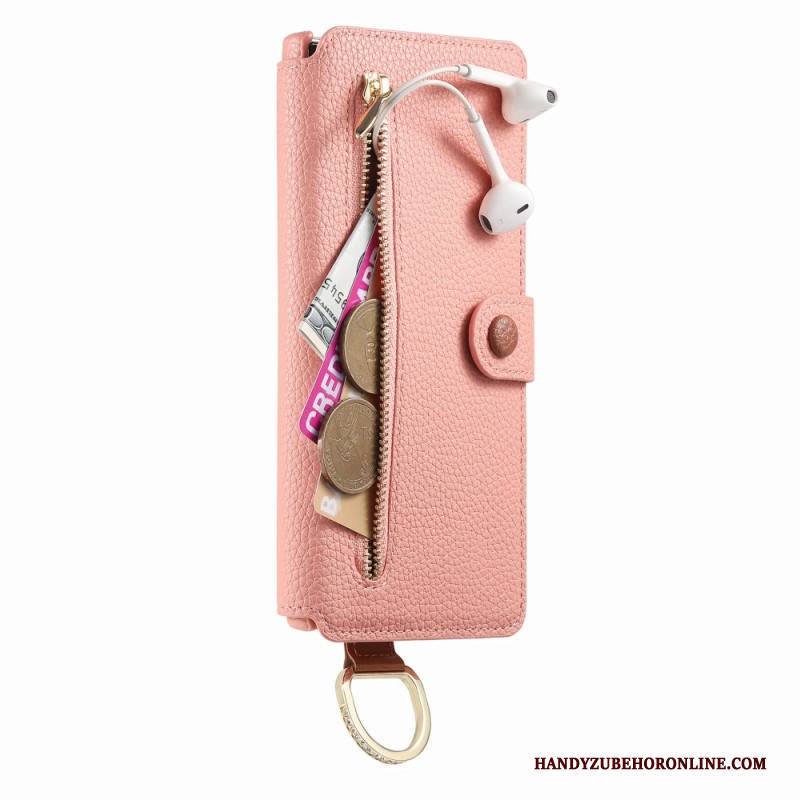 Lederhüllen Samsung Galaxy S25 Ultra 5g Rfid-geschützte Geldbörse Mit Tasche Und Ringhalter