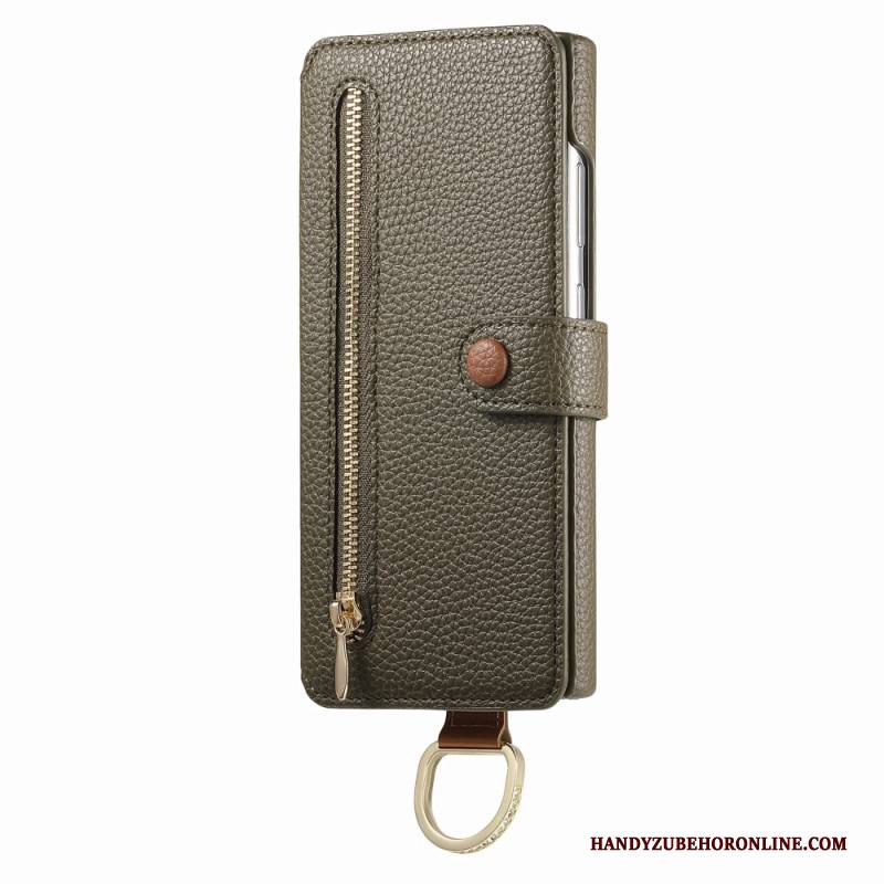 Lederhüllen Samsung Galaxy S25 Ultra 5g Rfid-geschützte Geldbörse Mit Tasche Und Ringhalter