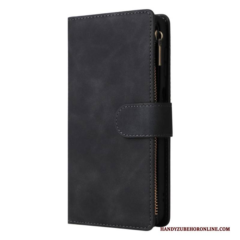 Lederhüllen Samsung Galaxy S26 Geldbörse Mit Reißverschluss In Wildlederoptik