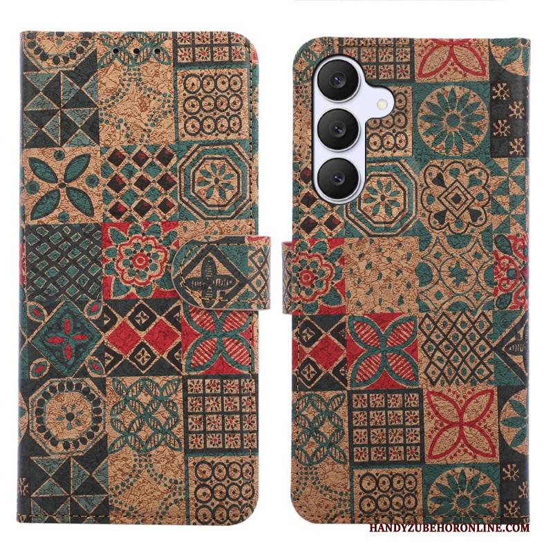 Lederhüllen Samsung Galaxy S26 Handyhülle Ethnisches Design