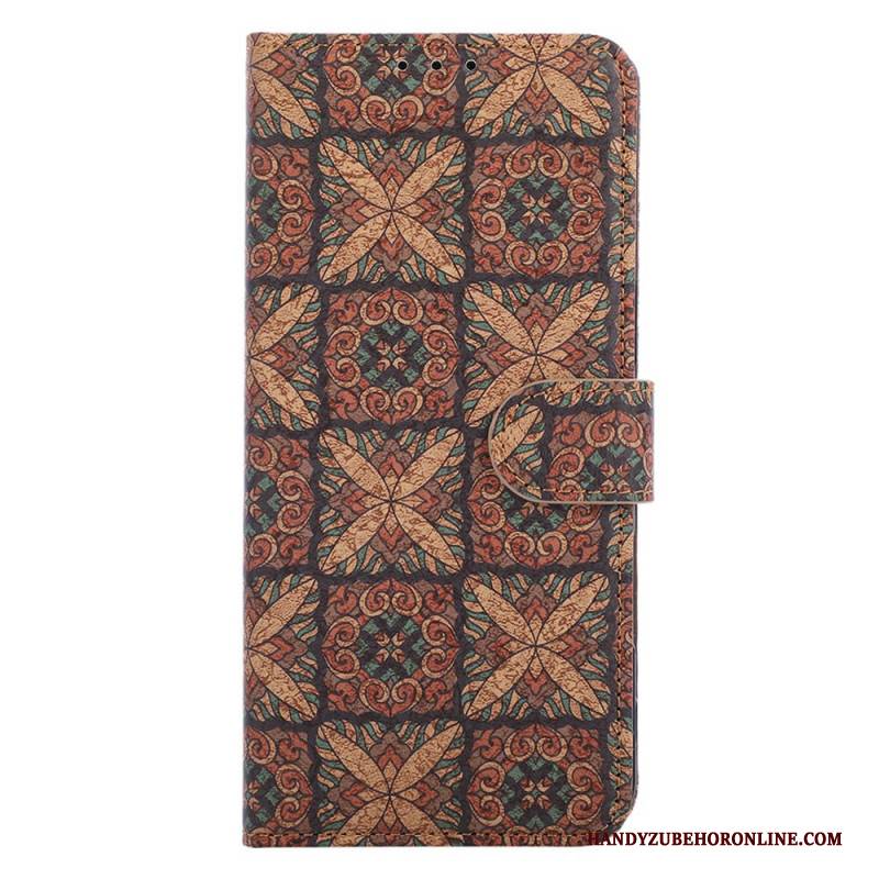 Lederhüllen Samsung Galaxy S26 Handyhülle Ethnisches Design