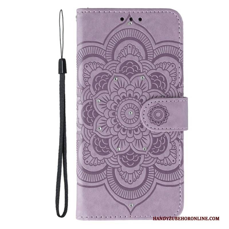 Lederhüllen Samsung Galaxy S26 Handyhülle Mandala Und Strasssteine