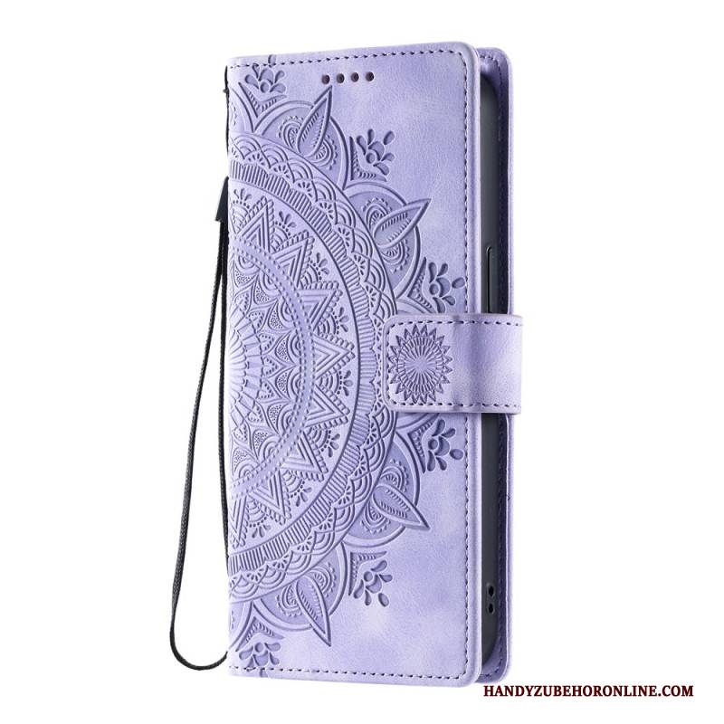 Lederhüllen Samsung Galaxy S26 Handyhülle Mandala-wildlederoptik