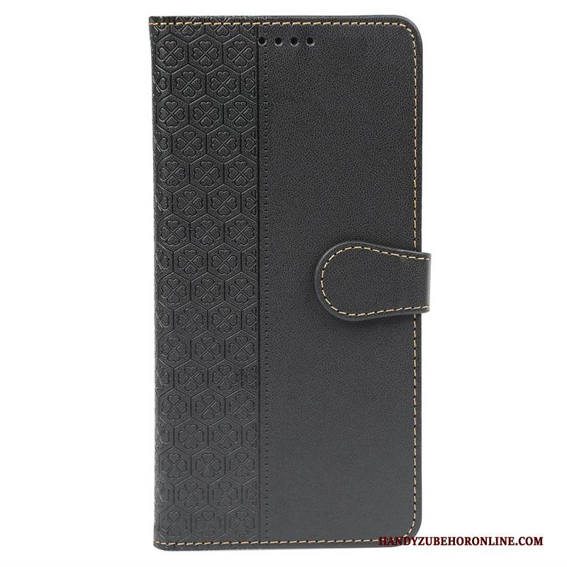 Lederhüllen Samsung Galaxy S26 Handyhülle Vierblättriges Kleeblatt