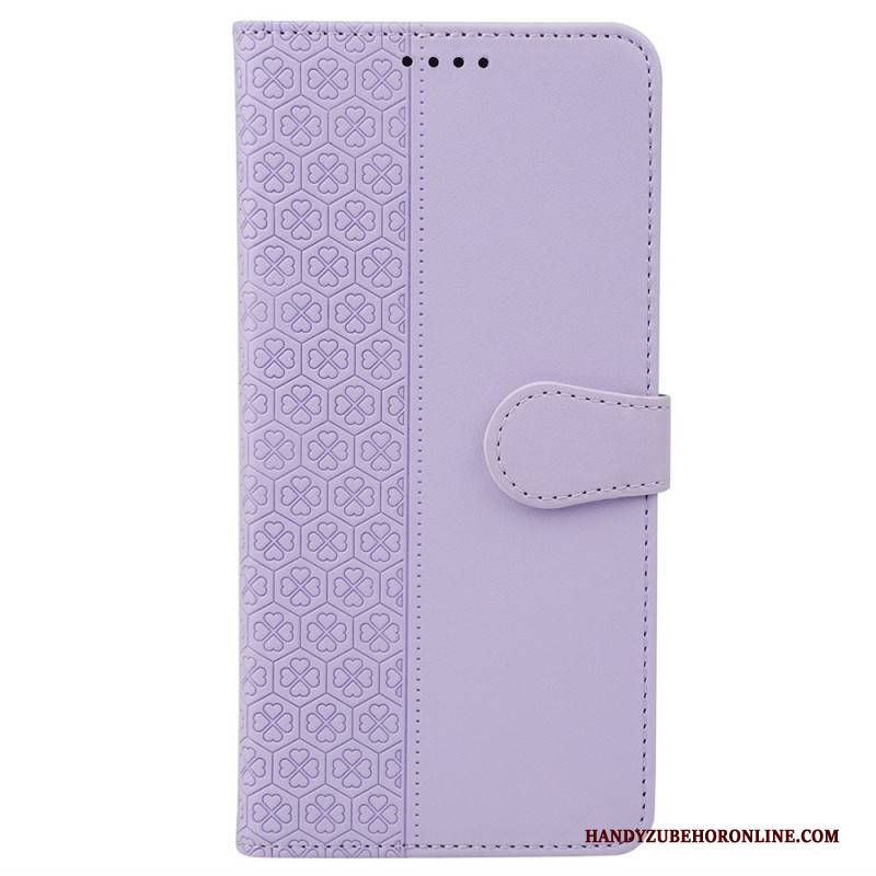 Lederhüllen Samsung Galaxy S26 Handyhülle Vierblättriges Kleeblatt