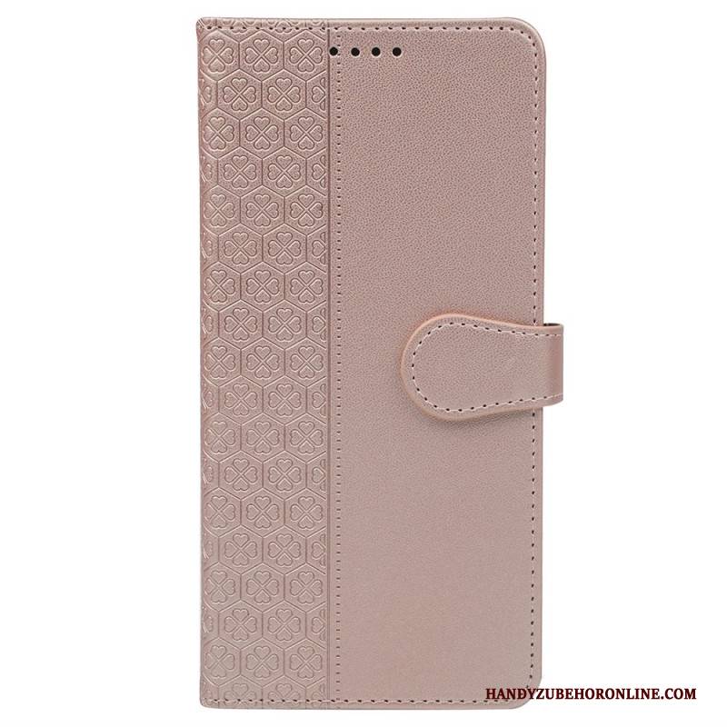 Lederhüllen Samsung Galaxy S26 Handyhülle Vierblättriges Kleeblatt