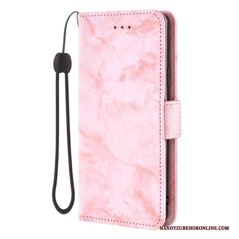 Lederhüllen Samsung Galaxy S26 Marmormuster Und Doppelverschluss