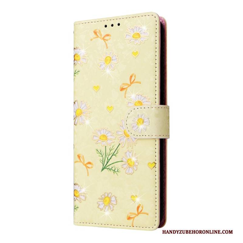 Lederhüllen Samsung Galaxy S26 Plus Handyhülle Blumenmuster