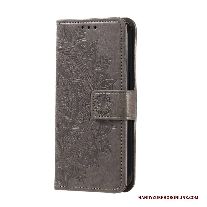 Lederhüllen Samsung Galaxy S26 Plus Handyhülle Mandala-sonne