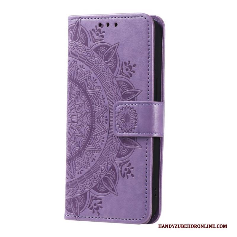 Lederhüllen Samsung Galaxy S26 Plus Handyhülle Mandala-sonne